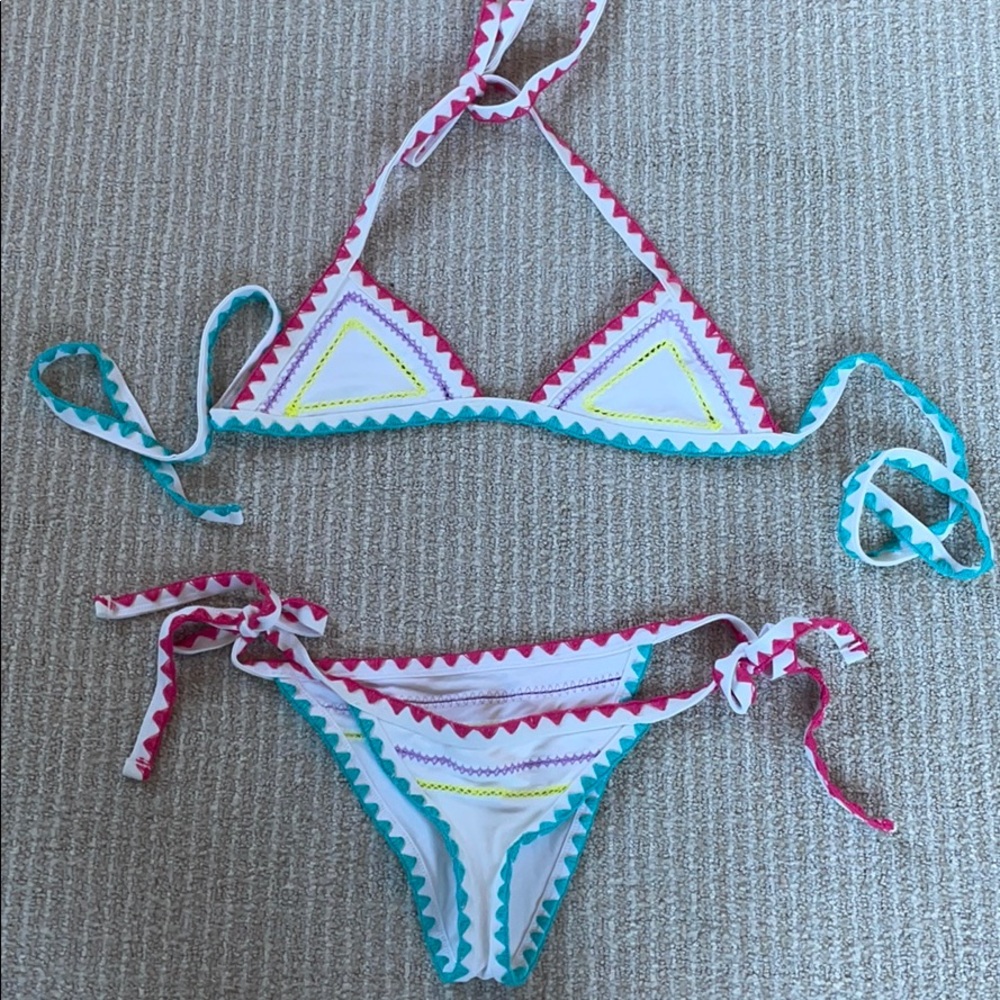 Same Swim white bikini
